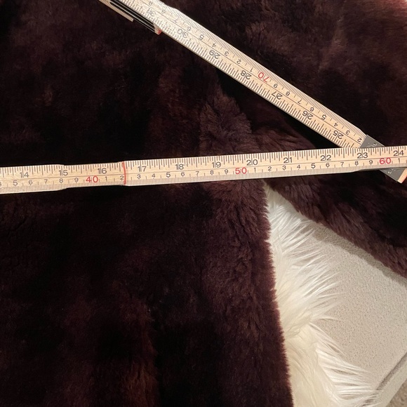 Vintage Mouton jacket Brownish Burgundy color - Picture 3 of 8